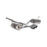 Non-resonated cat-back system for Mini Cooper S R52/R53 2002 - 2006 Monaco (twin) tail pipe polished