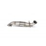 Downpipe with high flow sports catalyst for Peugeot 208 Gti 1.6T 2012 - 2015 tail pipe polished