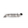Downpipe with high flow sports catalyst for Peugeot 208 Gti 1.6T 2012 - 2015 tail pipe polished