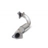 Downpipe with high flow sports catalyst for Renault Clio MK4 RS 200 EDC 2013 - 2015 tail pipe polished