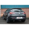 Non resonated secondary cat-back system for Vauxhall Astra GTC 1.6 Turbo 2009 - 2015 Daytona tail pipe polished