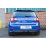 Non-resonated cat-back system for Volkswagen Golf MK5 R32 2005 - 2008 Daytona tail pipe polished